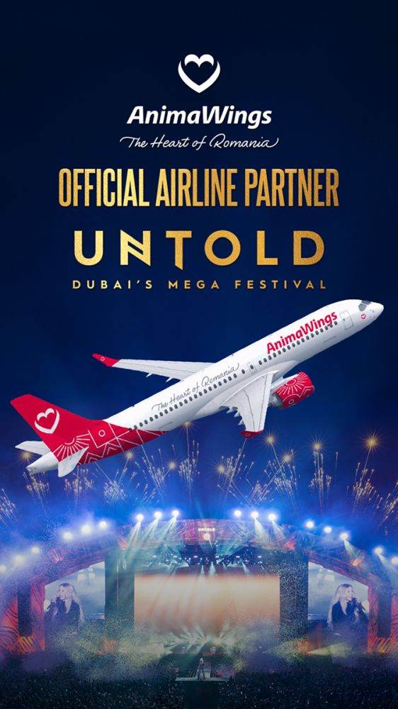 AnimaWings devine compania aeriană oficială a festivalului UNTOLD Dubai